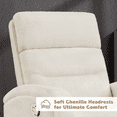 thumbnail image 6 of Aemeios Swivel Chenille Rocker Glider Manual Rocking Recliner with Pockets, White, 6 of 7