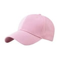 thumbnail image 2 of Under $10 Visors Pink Solid Color Duck Hat Trend Personality Outdoor Print Breathable Mesh Hat, 2 of 5