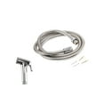 thumbnail image 2 of Hxlamzoo Modern Handheld Bidet Sprayer with Metal Hose - Hygienic Toilet Shower Set for Elderly & Muslim, Durable ABS Plastic (1.2m Hose, Silver), 2 of 4