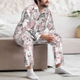 thumbnail image 7 of Daiia Paris for Men's Long-Sleeved Pajama Set – Soft & Comfortable Sleepwear Button-Up Pajamas Cozy Lounge Wear-X-Large, 7 of 7
