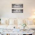 thumbnail image 4 of MUCHENGGIFT Family Signs and This Is Us Wall Decor, 2 Pieces Rustic Farmhouse Wooden Sign Hanging Decoration for Living Room Bedroom (Gray,4.7 x 13.7 IN), 4 of 6