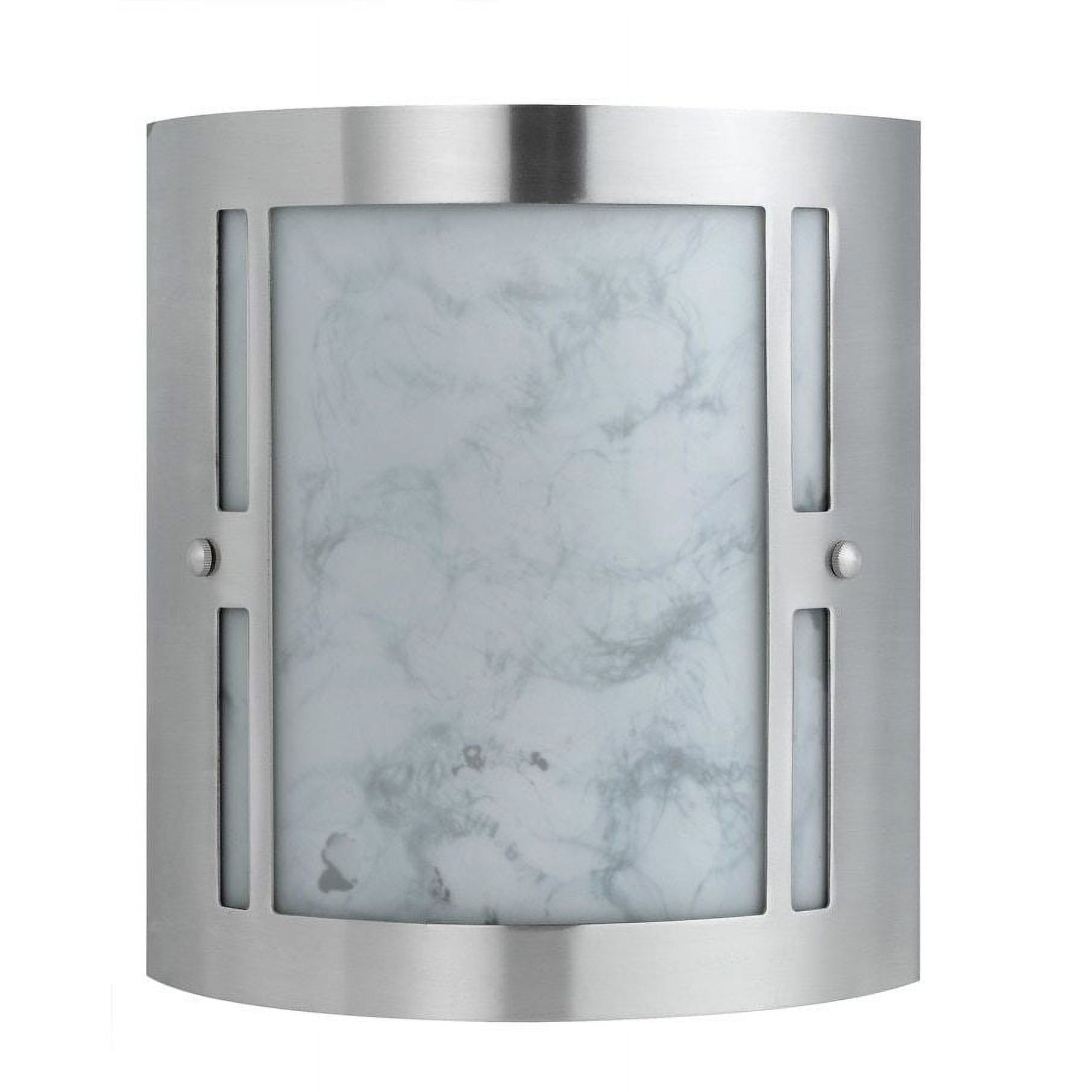 11" Height Vanity Light in Brushed Steel-Color:Brushed Steel,Finish:Brushed Steel,Style:Hotel,Wattage:26WX2 - image 2 of 2