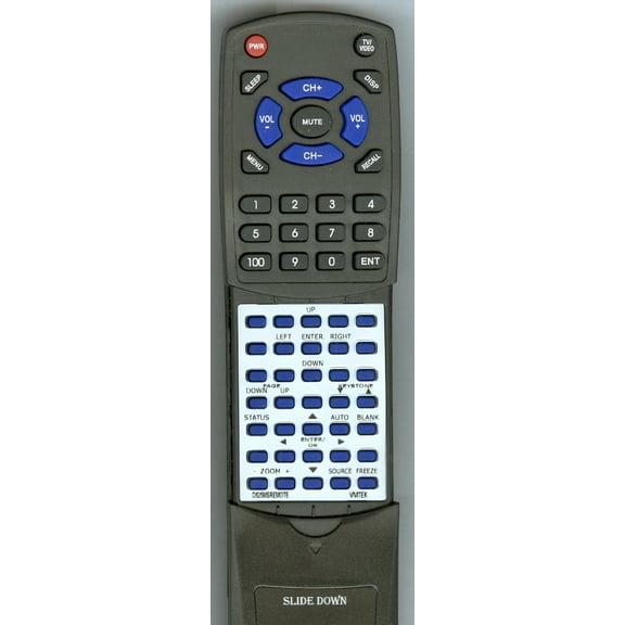 Replacement Remote for VIVITEK D825MSREMOTE, RTD825MSREMOTE, D825MS
