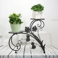 thumbnail image 3 of HINTRMENT 1Pack Elegant Design Metal Indoor Plants Shelf Waterproof Space Saving 11.8x7.9x16.5in, 3 of 8