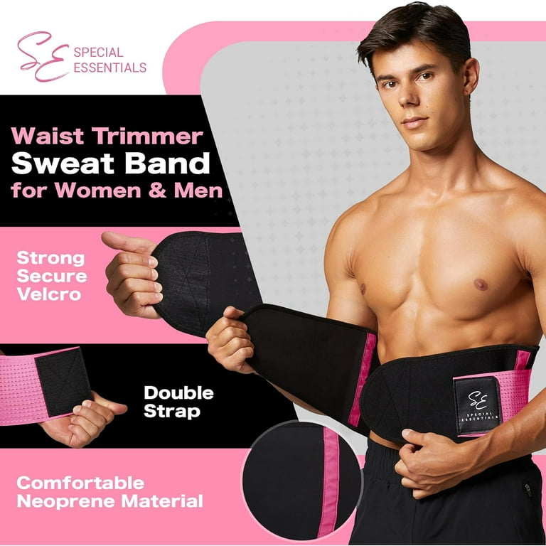 Special Essentials Waist Trainer for Women Men Adjustable Sweat Band Waist Trimmer For Core Stability Training Workouts