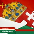 thumbnail image 3 of G128 10 Pack: Hungary Hungarian Coat of Arms Flag | 3x5 Ft | LiteWeave Pro Series Printed 150D Polyester | Country Flag, Vibrant Colors, Brass Grommets, Thicker and More Durable Than 100D 75D Poly, 3 of 6