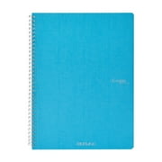 Fabriano Ecoqua Original Spiral-Bound Notebook, 8.3" x 11.7", A4, Blank, 70 Sheets, Turquoise