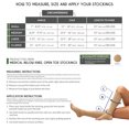 thumbnail image 2 of Truform Knee High Stockings, Open Toe: 18 mmHg, Beige, X-Large (short length), 2 of 7