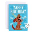 thumbnail image 1 of Music Endless Sound Card Funny Dog Square Prank Greeting Card Paper Dog Music Greeting Card, 1 of 5