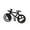 B, variant on 16-in-1 Bike-Shaped Multi-Function Tool, Xinsrenus Stainless Steel Bicycle Tool, Compact Screwdriver Hex Wrench Ruler Protractor Bottle Opener Gift for Cyclists DIY Enthusiasts