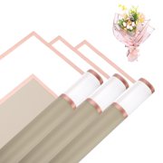 Flower Wrapping Paper, 57cm/22 Inch Khaki Packaging Paper, Pack of 10