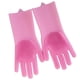 thumbnail image 1 of Guantes de limpieza de silicona de platos de platos Exfoliante de cocina Guante de goma Rosado, 1 of 9