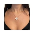 thumbnail image 6 of 1.77Cttw Pave Set Round Cut Diamond Flower Pendant Necklace 18K Rose Gold, 6 of 7