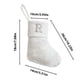 thumbnail image 3 of Calcetines navideños de seda blanca brillante, calcetines con letras de 23 cm, calcetines decorativos para chimenea, colgantes, 3 of 6