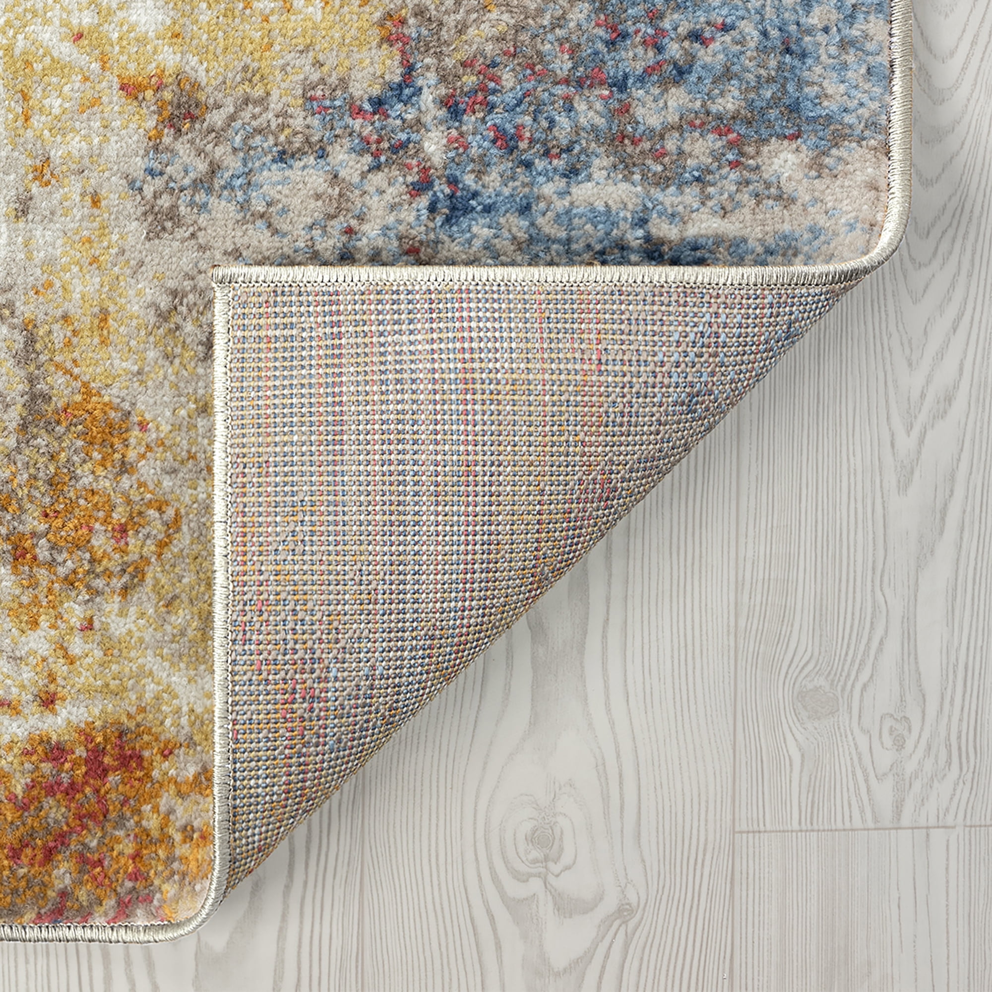 Chelsea Contemporary Abstract 8'10'' x 12'2'' Multicolor Polypropylene Indoor Area Rug, 9' x 12'