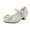 Z1-White, variant on Splozh Girl's Dress Shoes Glitter Rhinestone Bow Accent Mary Jane Kids Pumps,Pink 11