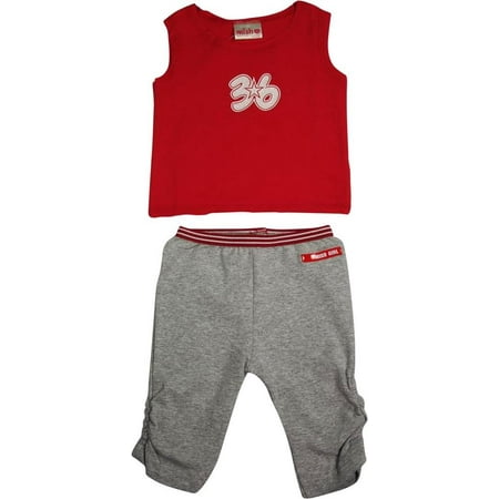 - Mish Mish - Baby Girls 2-Piece Capri Set RED / 18 Months