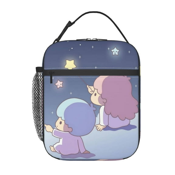Little Twin Stars Lunchbag Reusable Tote Bags Insulated Lunchbox For Work Picnic Hiking Beach