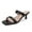 Black, variant on Pennysue Women Square Toe Low Heel Sandals Cushioned Slip On Two Strap Heeled Sandals for Wedding Working Partying
