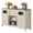 White, variant on Dextrus 59" Sideboard Buffet Cabinet with Drawers & Doors, Farmhouse Kitchen Storage Cabinet, Gray