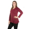 thumbnail image 2 of Women's Plus Size Less is More Long Sleeve Tunic, 2 of 3
