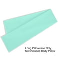 thumbnail image 5 of PiccoCasa Body Pillowcase 300 Thread Count Egyptian Cotton Pillowcase Jumbo Cyan, 5 of 8