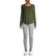 thumbnail image 6 of No Boundaries Juniors' Long Sleeve Raglan Elevate Tee, 6 of 6