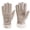 Beige, variant on Women's Winter Touchscreen Gloves, Puffer Insulated & Waterproof with Faux Fur Cuff