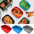 thumbnail image 5 of CSChome Foldable Baking Pan Foldable Baking Pan Non-Stick Silicone Fryer Cooking Pan Heat-Resistant Foldable Baking Tray for Home Kitchen Silicone Fryer Mold, 5 of 5