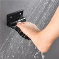 thumbnail image 3 of Injueey Reposapiés de ducha para mujeres embarazadas mayores seguridad plegable antideslizante Pedal de baño montado en la pared accesorio de baño Juegos de accesorios de baño Negro Injueey HA039692-01, 3 of 6