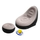 thumbnail image 5 of Sillón inflable para descansar, sofá perezoso con reposapiés, sillón reclinable sencillo para adultos, para viajes, patio, oficina, playa y jardín Café, 5 of 8