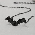 thumbnail image 4 of Collar de murciélago Collar de Halloween Zirconia cúbica Murciélago vampiro invertido Collar de animales divertido festivo, 4 of 5