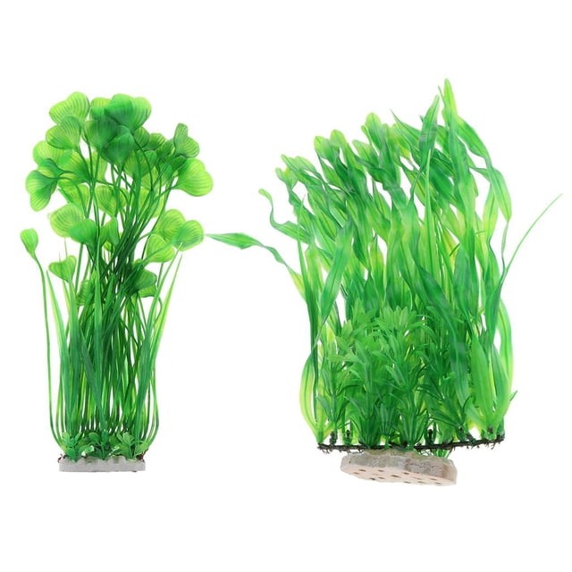 Decoración de Acuario, Pecera, , Artificial, , , Plantas de Plástico Hidropónico, Paquete de Pulgadas Pulgadas Yinane Plantas de plástico de acuario