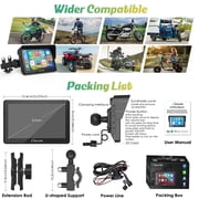Carpuride W502 Wireless Carplay Screen Motorcycle Display Stereo Bluetooth Waterproof 5Moto Radio