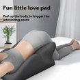thumbnail image 4 of 2Pcs Set Ergonomic Memory Foam Intimate Positioning Pillow for Couples with Mini Support Cushion - L, 4 of 5