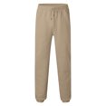 thumbnail image 2 of Vedolay Mens Trousers Men Sports Casual Print Bodybuilding Flexible Waist Long Pants,Khaki L, 2 of 5