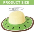 thumbnail image 2 of Sombrero de playa para mujer de 56 a 58 cm de circunferencia, sombrero de paja con ala grande para verano, sombrero para el sol con forma de fruta, 2 of 5