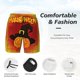 thumbnail image 3 of Balery Halloween Pumpkin Bañador para hombre, shorts de playa de secado rápido con entrepierna y forro de compresión-Small, 3 of 6