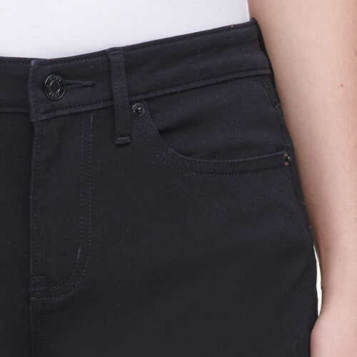 DKNY Jeans Ladies' size 16 shorts jean black rolled cuff bermuda 