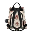 thumbnail image 2 of FORMRS Women's Travel Backpack Purse Anti-Theft Hidden Pockets Casual Shoulder Bag, Beige Christmas Gift Pattern, 2 of 7