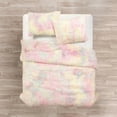 thumbnail image 4 of Lush Decor Emma Cozy Ultra Soft Rainbow Faux Fur Comforter Rainbow 3Pc Full/Queen, 4 of 9