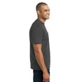 thumbnail image 3 of Port & Company Men's Cotton/Polyester T-Shirt with Pocket - XXXX-Large - Charcoal, 3 of 6