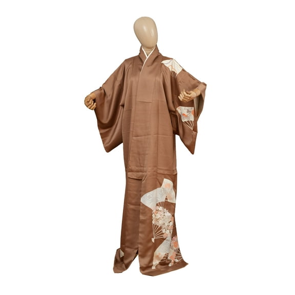 DEAR VANILLA Authentic Traditional Japanese Homongi Kimono for Women Silk Robe Made in Japan KMH-0106
