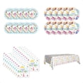 thumbnail image 2 of CuiLiyq Easter Party Supplies Set of 41, Disposable Paper Dinnerware, for Easter Party Spring Holiday Birthday Decorations (10 Pcs 7" Plates, 10 Pcs 9" Plates, 20 Pcs Napkins, 1 Pcs Tablecloth), 2 of 7