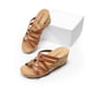 thumbnail image 4 of Sandalias de Cuña Elegantes DREAM PAIRS Talla 11 Marrón Corcho, 4 of 7
