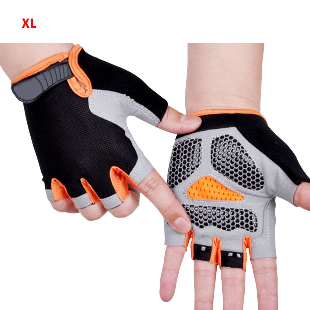 Cycling Gloves Bike Half Finger Mitts Anti-slip Sports Gloves Shockproof S-XL 
