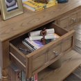 thumbnail image 6 of Pemberly Row Traditional Console Table in Driftwood Caramel Wood, 6 of 8
