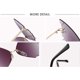 thumbnail image 3 of Fashionable Butterfly Frameless Sunglasses for Women UV Protection with Vintage Metal Frame, 3 of 4