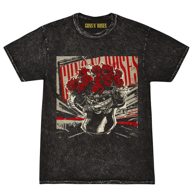 Guns N‘ Roses Nous Sommes de Retour Style Rétro de Rue T-Shirts Imprimés Lavage Mode Féminine Manches Courtes Amples T-Shirts d'Été Femmes