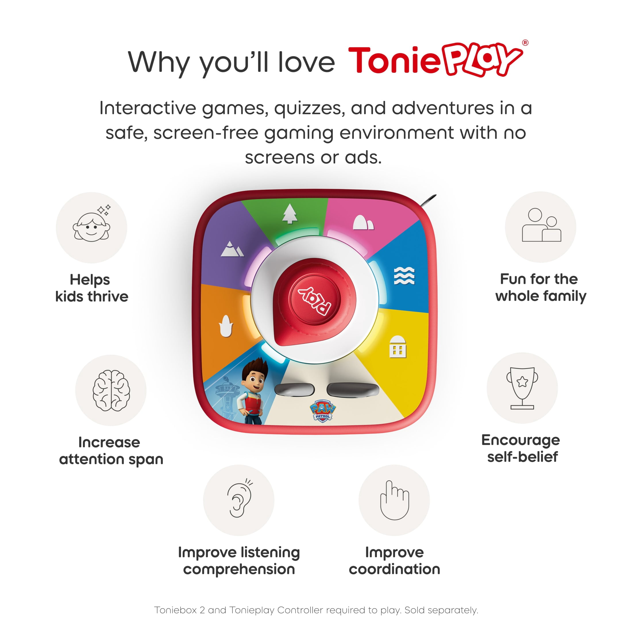 tonies Tonieplay - PAW Patrol - Adventure Bay Rescue Heroes Audio Toy Figurine, Age Group 3+